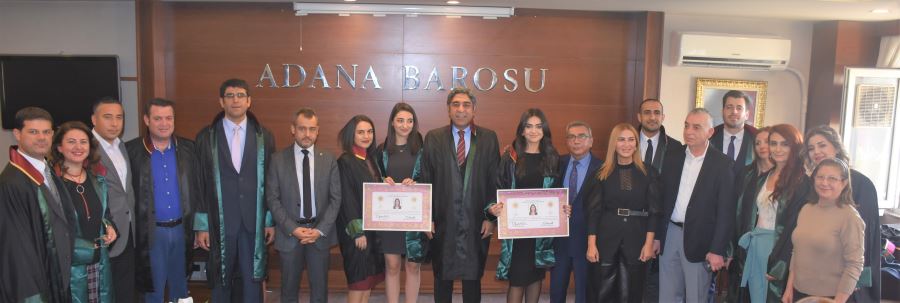 Adana Barosunda genç avukatlar törenle mesleğe adım attı