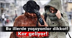 1 Aralık 2015 yurtta hava durumu