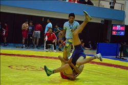 Cumhuriyet Kupası Güreş Müsabakaları yapıldı.