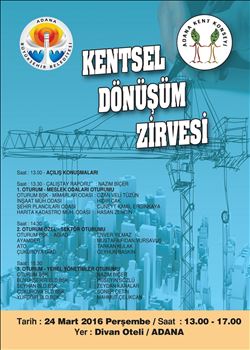 “KENTSEL DÖNÜŞÜM ZİRVESİ” TOPLANIYOR   