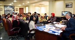  MİNİK ÖĞRENCİLER BAŞKAN KARALAR İLE MAKAM ODASINDA DERS YAPTI