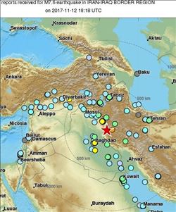    SÜLEYMANİYE´DE 7,3 BÜYÜKLÜĞÜNDE DEPREM
