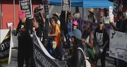 LOS ANGELES´TA TRUMP PROTESTOSU