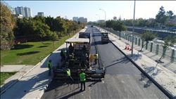 Kıyıboyu´nda asfalt çalışması 