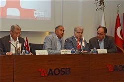 LÜBNAN HEYETİ, AOSB´DE SANAYİCİLERLE GÖRÜŞTÜ