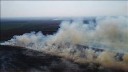 Anız yangınları Adana´yı boğuyor  