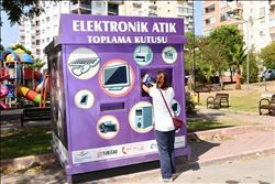 ÇUKUROVA BELEDİYESİ ELEKTRONİK ATIKLARI TOPLUYOR