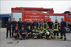 Sanayi çalışanlarına yangınla ilgili eğitim