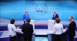 MERKEL VE SCHULZ SEÇİMLERDEN ÖNCE KARŞI KARŞIYA GELDİ