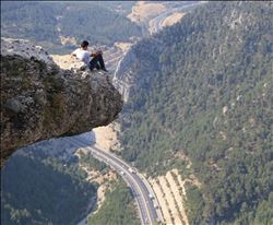 Muhteşem manzarada fotoğraf çekimi